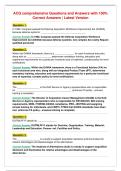 ACQ comprehensive Questions and Answers with 100&percnt;&NewLine;Correct Answers &vert; Latest Version