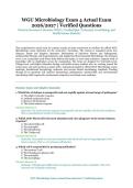 WGU Microbiology Exam 4 Actual Exam &ndash; Western Governors University &lpar;WGU&rpar; &ndash; 2026&sol;2027 Academic Year &ndash; Verified Questions and Answers