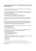 NURS 102 FINAL EXAM 2026&sol;2027 &ndash; STUDY GUIDE&comma; PRACTICE QUESTIONS&comma; EXAM REVIEW & TEST PREP