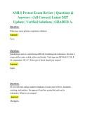 AMLS Pretest Exam Review 2027 &vert; Updated Questions & Verified Solutions