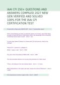 IAAI CFI Certification Test 2027 &vert; 250&plus; Practice Questions & Answers