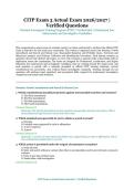 CITP Exam 3 Actual Exam &ndash; Criminal Investigator Training Program &lpar;CITP&rpar; &ndash; 2026&sol;2027 Academic Year &ndash; Verified Questions and Answers