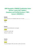 LMR Georgette&rsquo;s PMHNP Certification Exam Review 2027 &vert; Questions & Answers