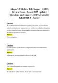 Advanced Medical Life Support AMLS Review Exam 2027 &vert; Practice Questions & Answers