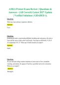 AMLS Pretest Exam Review 2027 &vert; Practice Questions & Answers &vert; Verified Solutions