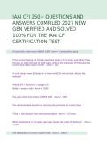 IAAI CFI Certification Exam 2027 &vert; 250&plus; Practice Questions & Solved Answers