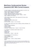 Med-Surg Cardiovascular Review Questions 2027 &vert; Practice Questions & Answers