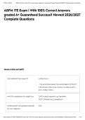 ABFM ITE Exam &vert; With 100&percnt; Correct Answers graded A&plus; Guaranteed Success&excl;&excl; Newest 2026&sol;2027 Complete Questions&NewLine;