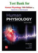 Test Bank for Human Physiology 16th Edition by Stuart Ira Fox and Krista Rompolski &lpar;9781260720464&rpar;