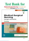 Test Bank for Medical-Surgical Nursing&colon; Concepts and Practice 6th Edition by Holly K&period; Stromberg isbn-9780443121029