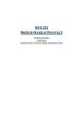 NSG 223 Medical-Surgical Nursing II Herzing University Final Exam Actual Questions with Answers&vert; Latest&vert; Guaranteed Pass&NewLine;