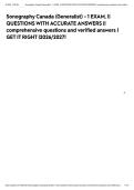 Sonography Canada &lpar;Generalist&rpar; - 1 EXAM&comma; &vert;&vert; QUESTIONS WITH ACCURATE ANSWERS &vert;&vert; comprehensive questions and verified answers &vert; GET IT RIGHT &vert;2026&sol;2027&excl;&NewLine;