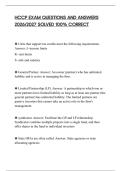 HCCP EXAM QUESTIONS AND ANSWERS&NewLine;2026&sol;2027 SOLVED 100&percnt; CORRECT