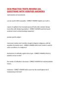OCN PRACTICE TESTS REVIEW 101 QUESTIONS WITH VERIFIED ANSWERS&comma;100&percnt;CORRECT