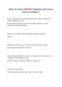 Reta Caro Exam 2026&sol;2027 Questions And Correct Answers Graded A&plus;