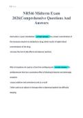 NR546 Midterm Exam&NewLine;2026&vert;Comprehensive Questions And&NewLine;Answers