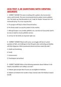 OCN TEST 3&lowbar;60 QUESTIONS WITH VERIFIED ANSWERS&comma;100&percnt;CORRECT