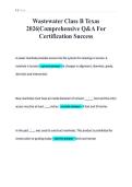 Wastewater Class B Texas&NewLine;2026&vert;Comprehensive Q&A For&NewLine;Certification Success