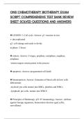 ONS CHEMOTHERAPY BIOTHERAPY EXAM&NewLine;SCRIPT COMPREHENSIVE TEST BANK REVIEW&NewLine;SHEET SOLVED QUESTIONS AND ANSWERS&NewLine;
