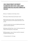 ONS CHEMOTHERAPY BIOTHERAPY&NewLine;EXAMINATION PREP STUDY GUIDE LATEST&NewLine;UPDATED PRACTICE SOLUTION VERIFIED 100&NewLine;PERCENT