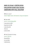 NURS 215 EXAM 3 CERTIFICATION EVALUATION EXAMS 2026 SOLVED QUESTIONS WITH FULL