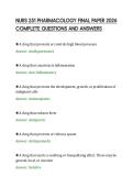 NURS 251 PHARMACOLOGY FINAL PAPER 2026 COMPLETE QUESTIONS AND ANSWERS&period;pdf