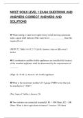 NICET SOILS LEVEL 1 EXAM QUESTIONS AND&NewLine;ANSWERS CORRECT ANSWERS AND&NewLine;SOLUTIONS