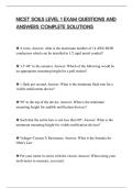 NICET SOILS LEVEL 1 EXAM QUESTIONS AND&NewLine;ANSWERS COMPLETE SOLUTIONS