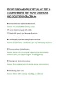 RN VATI FUNDAMENTALS VIRTUAL ATI TEST 4&NewLine;COMPREHENSIVE TEST PAPER QUESTIONS&NewLine;AND SOLUTIONS GRADED A&plus;&NewLine;