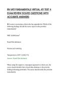 RN VATI FUNDAMENTALS VIRTUAL ATI TEST 4&NewLine;EXAM REVIEW SOLVED QUESTIONS WITH&NewLine;ACCURATE ANSWERS&NewLine;