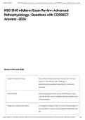 NSG 5140 Midterm Exam Review&colon; Advanced Pathophysiology- Questions with CORRECT Answers -2026&NewLine;