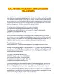 PCCN Pulmonary Exam Questions and Answers 2026&sol;2027 &vert; Critical Care Review&NewLine;