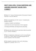 NICET SOILS LEVEL 1 EXAM QUESTIONS AND&NewLine;ANSWERS 2026&sol;2027 SOLVED 100&percnt;&NewLine;CORRECT