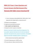 RNSG 1517 Exam 1 Exam Questions and &NewLine;Correct Answers &lpar;Verified Answers&rpar; Plus &NewLine;Rationale 2027 Q&A&vert; Instant Download Pdf 