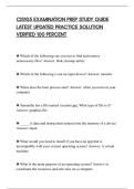 CIS105 EXAMINATION PREP STUDY GUIDE&NewLine;LATEST UPDATED PRACTICE SOLUTION&NewLine;VERIFIED 100 PERCENT