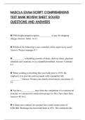 NASCLA EXAM SCRIPT COMPREHENSIVE&NewLine;TEST BANK REVIEW SHEET SOLVED&NewLine;QUESTIONS AND ANSWERS