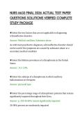 NURS 6635 FINAL 2026 ACTUAL TEST PAPER QUESTIONS SOLUTIONS VERIFIED COMPLETE