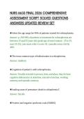 NURS 6635 FINAL 2026 COMPREHENSIVE ASSESSMENT SCRIPT SOLVED QUESTIONS