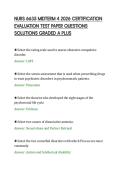 NURS 6635 MIDTERM 4 2026 CERTIFICATION EVALUATION TEST PAPER QUESTIONS SOLUTIONS