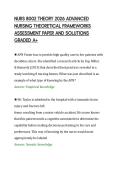 NURS 8002 THEORY 2026 ADVANCED NURSING THEORETICAL FRAMEWORKS ASSESSMENT PAPER