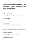 RN&lowbar;ATI&lowbar;MATERNAL&lowbar;NEWBORN&lowbar;PROCTORED&lowbar;EXAM&lowbar;STUDY&lowbar;GUIDE&lowbar;2026&lowbar;COMPLETE