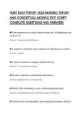 NURS 8002 THEORY 2026 NURSING THEORY AND CONCEPTUAL MODELS TEST SCRIPT COMPLETE