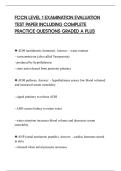 FCCN LEVEL 1 EXAMINATION EVALUATION&NewLine;TEST PAPER INCLUDING COMPLETE&NewLine;PRACTICE QUESTIONS GRADED A PLUS&NewLine;