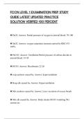 FCCN LEVEL 1 EXAMINATION PREP STUDY&NewLine;GUIDE LATEST UPDATED PRACTICE&NewLine;SOLUTION VERIFIED 100 PERCENT