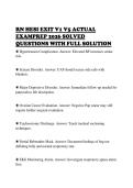RN HESI EXIT V1 V5 TEST BANK&NewLine;2026 TESTED QUESTIONS WITH&NewLine;CORRECT ANSWERS&NewLine;