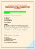 CJE READINESS II EXAM QUESTIONS AND ANSWERS  &NewLine;WITH RATIONALES EACH &vert; CURRENTLY TESTING AND FREQUENTLY &NewLine;TESTED QUESTIONS &vert; EXPERT VERIFIED FOR GUARANTEED PASS &NewLine;LATEST UPDATE 