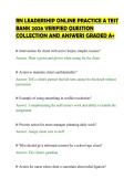 RN LEADERSHIP ONLINE PRACTICE A TEST&NewLine;BANK 2026 VERIFIED QUESTION&NewLine;COLLECTION AND ANSWERS GRADED A&plus;