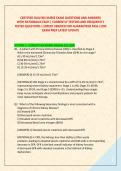CERTIFIED DIALYSIS NURSE EXAM QUESTIONS AND ANSWERS &NewLine;WITH RATIONALES EACH &vert; CURRENTLY TESTING AND FREQUENTLY &NewLine;TESTED QUESTIONS &vert; EXPERT VERIFIED FOR GUARANTEED PASS &vert;CDN &NewLine;EXAM PREP LATEST UPDATE 