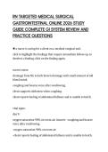 RN TARGETED MEDICAL SURGICAL&NewLine;GASTROINTESTINAL ONLINE 2026 STUDY&NewLine;GUIDE COMPLETE GI SYSTEM REVIEW AND&NewLine;PRACTICE QUESTIONS&NewLine;