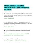 RNC OB BUNDLED ASSESSMENT&NewLine;QUESTIONS WITH COMPLETE VERIFIED&NewLine;SOLUTIONS&NewLine;